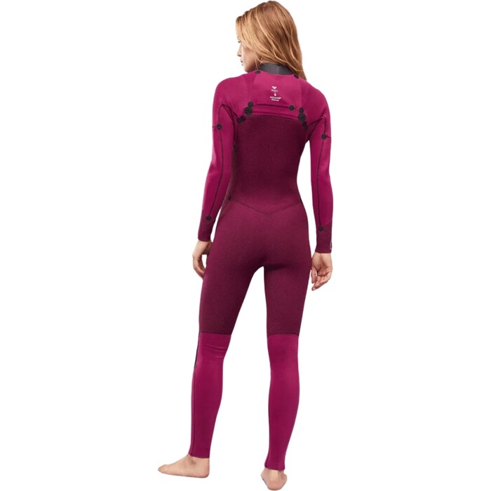 2024 Roxy Mujer Swell Series 3/2mm Gbs Chest Zip Neopreno ERJW103122 - Anthracite Splash